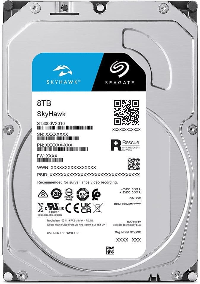 Жесткий диск для видеонаблюдения  8Tb Seagate SkyHawk Surveillance SATA3 3.5