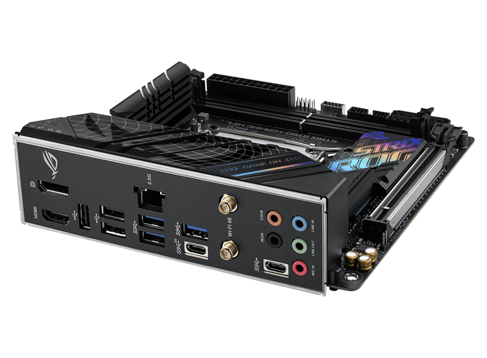 Материнская плата ASUS ROG STRIX B760-I GAMING WIFI LGA1700 2xDDR5 4xSATA3 2xM.2 RAID HDMI DP m-ATX