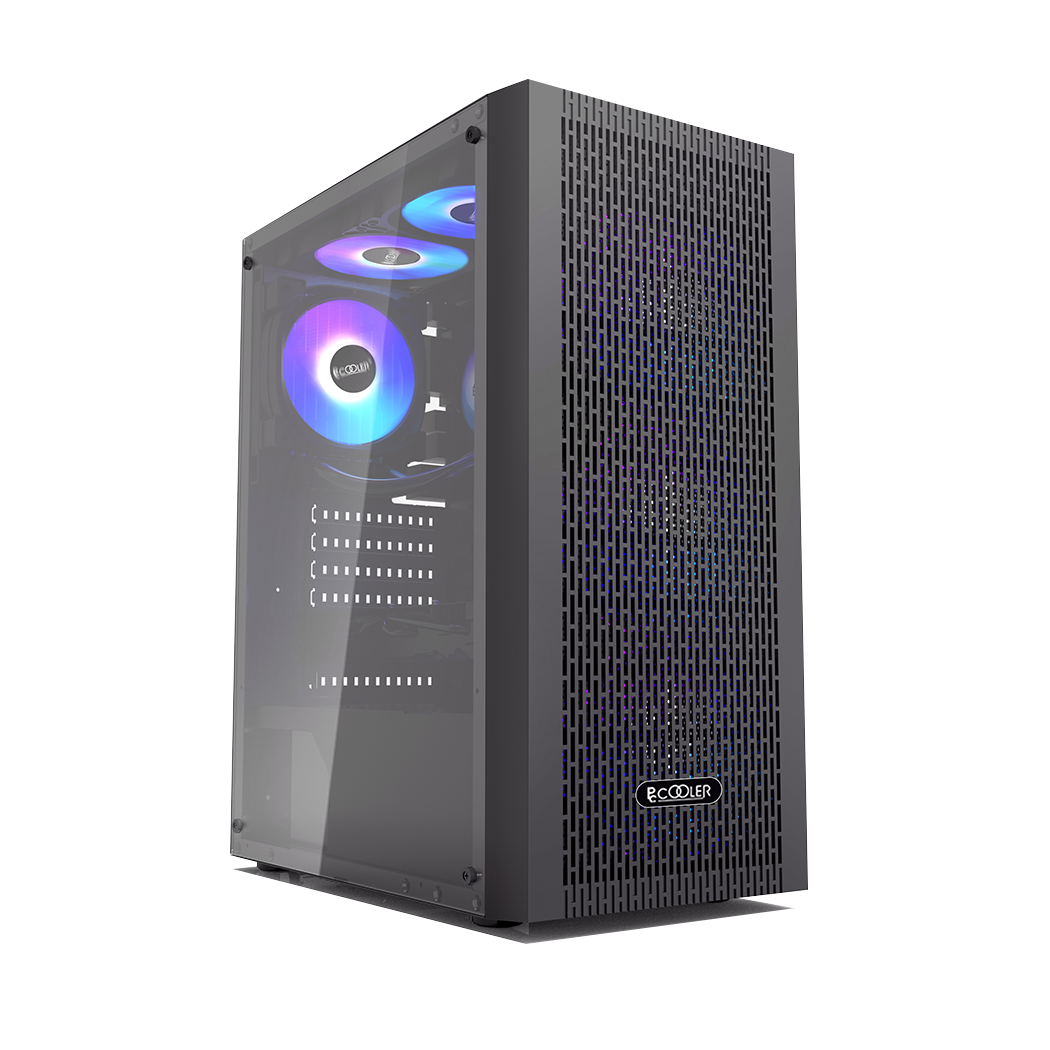Корпус PCCooler MA100 MESH BK ATX/M-ATX/ITX USB3.0, 2xUSB2.0 Black