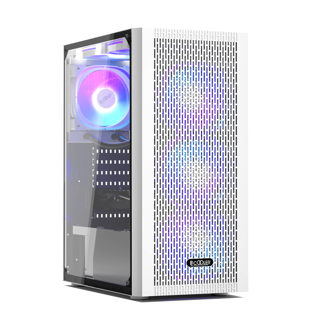 Корпус PCCooler MA100 MESH WH ATX/M-ATX/ITX USB3.0, 2xUSB2.0 White