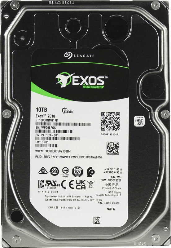 Корпоративный жесткий диск 10Tb Seagate EXOS 7E10 SATA3 3.5
